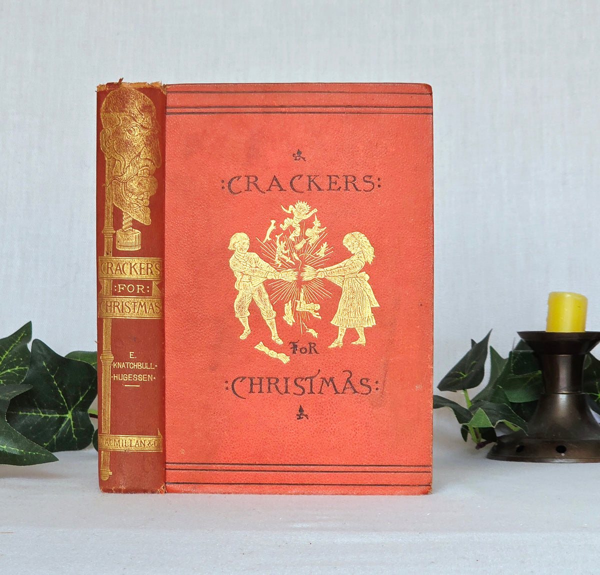 1871 Crackers For Christmas by EH Knatchbull-Hugessen - Scarce Illustrated Antique Book