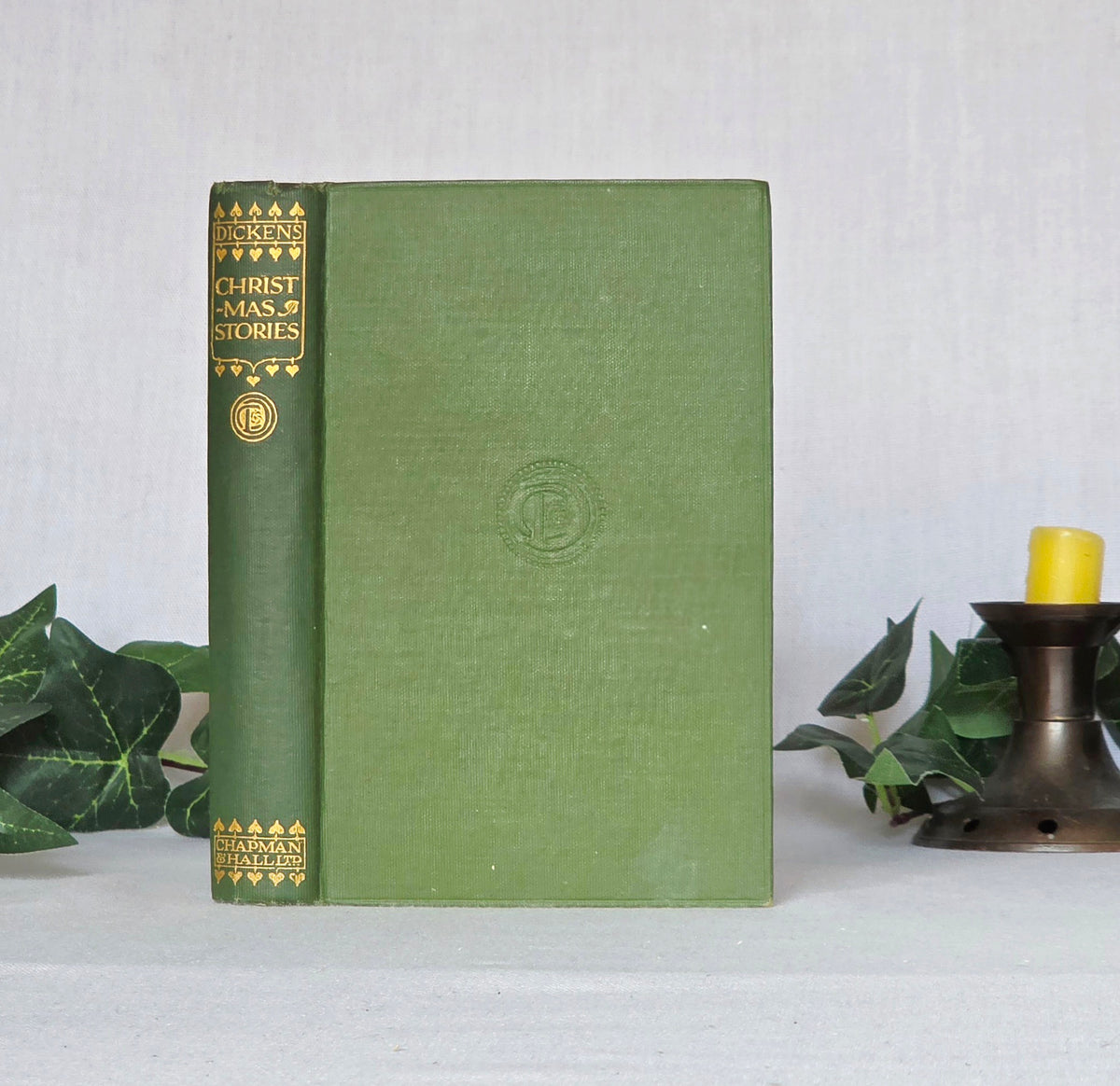 1907 Christmas Stories by Charles Dickens - Antique Book