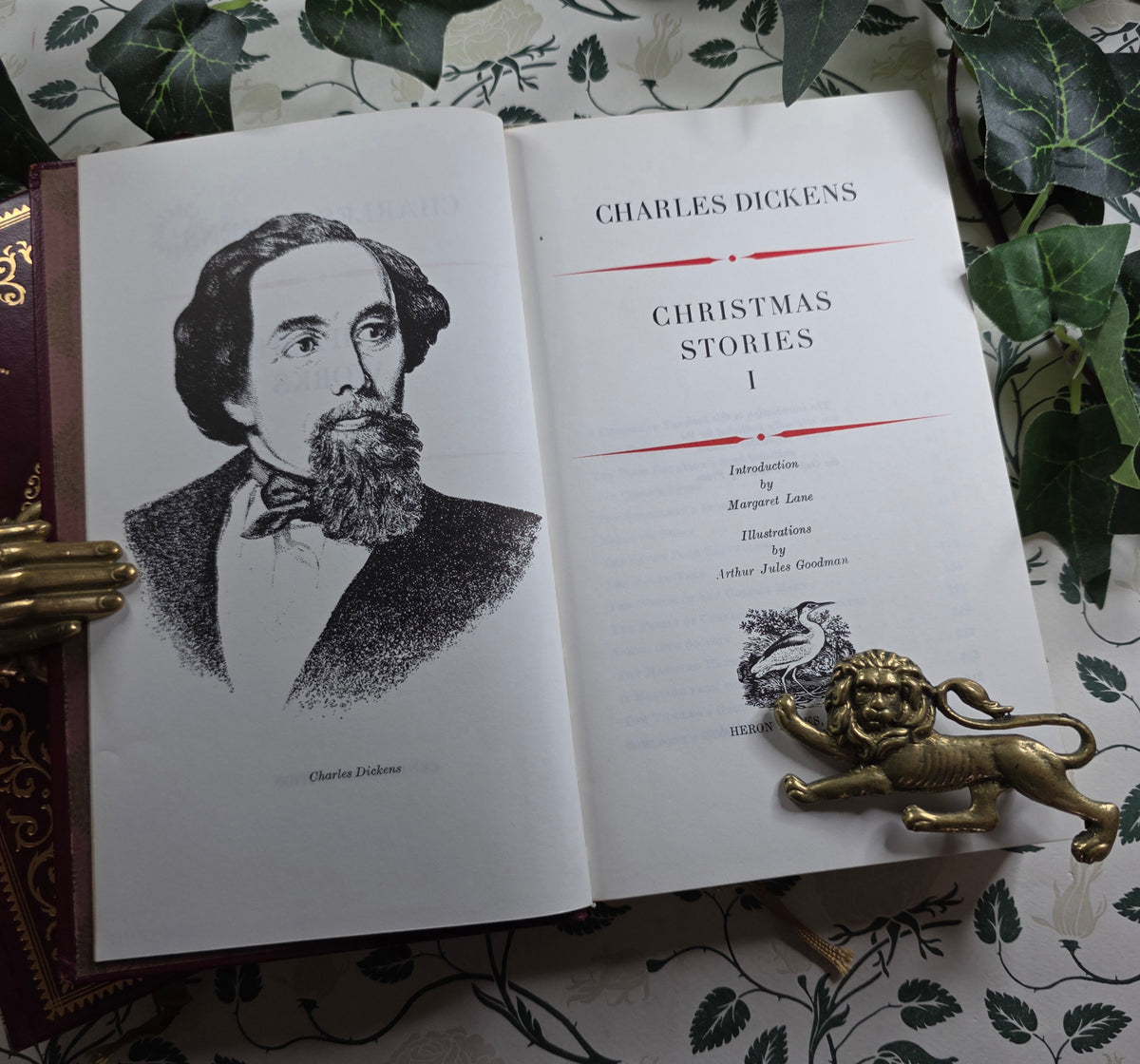 1970 Christmas Stories by Charles Dickens in Two Volumes - Illustrated Vintage Books