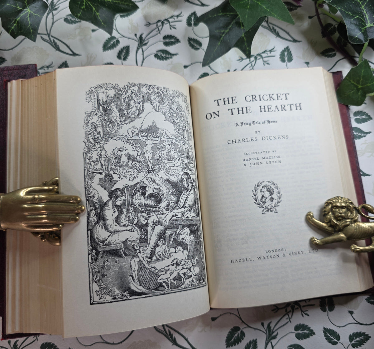 Christmas Books and Stories by Charles Dickens- Vintage Illustrated Two-Volume Set