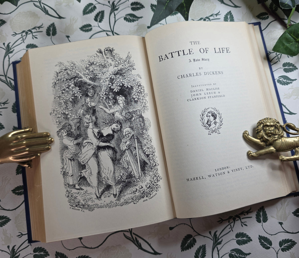 A Christmas Carol & A Tale of Two Cities by Charles Dickens - Illustrated Vintage Book