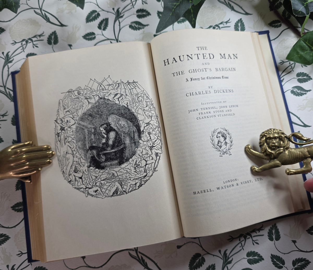 A Christmas Carol & A Tale of Two Cities by Charles Dickens - Illustrated Vintage Book