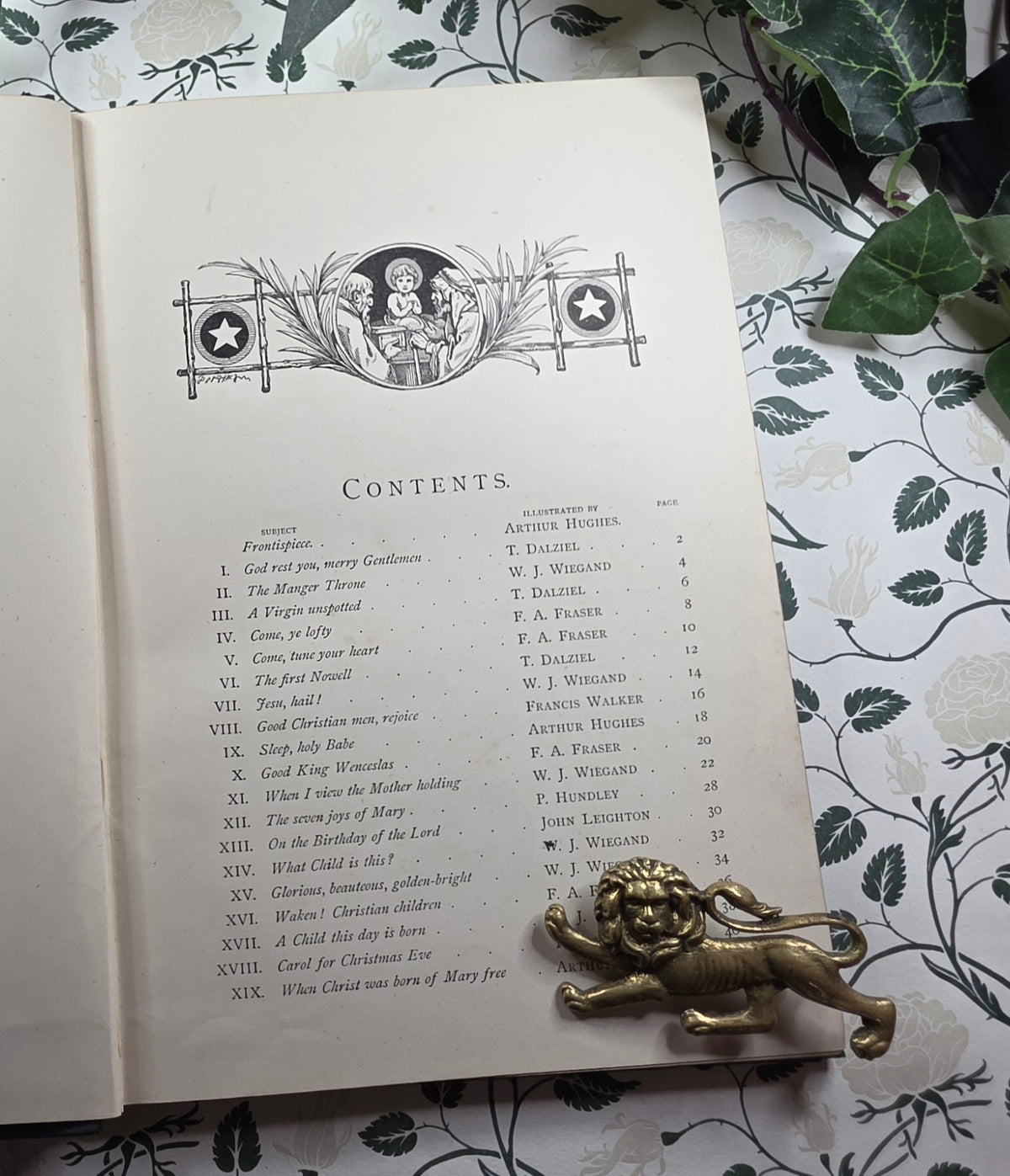 1870s Christmas Carols New and Old - Illustrated Antique Music Book