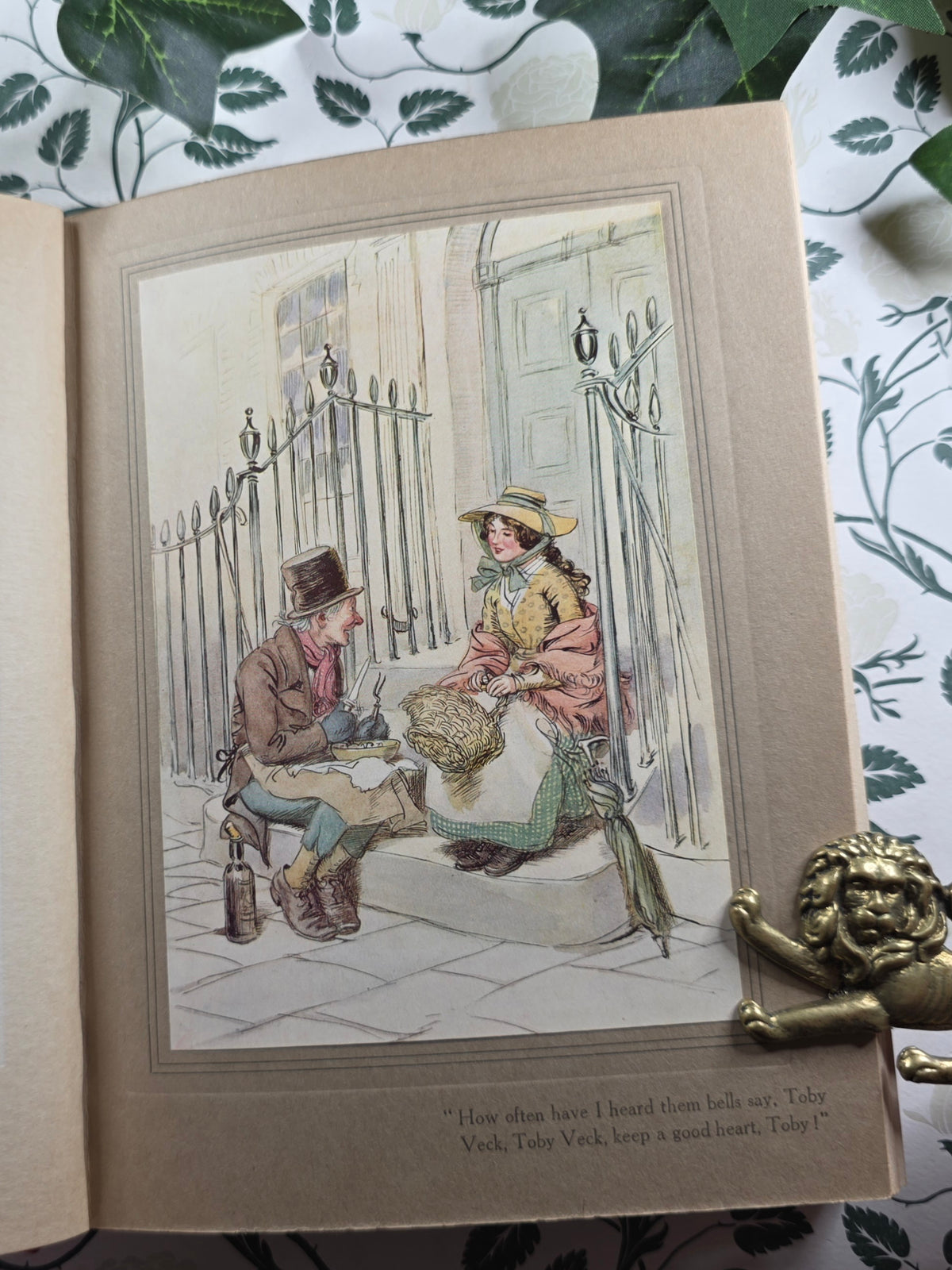1913 The Chimes by Charles Dickens - One of the Five Christmas Books - Illustrated Antique Book