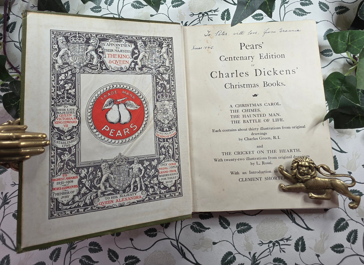 1912 The Cricket on the Hearth by Charles Dickens - Illustrated Antique Book