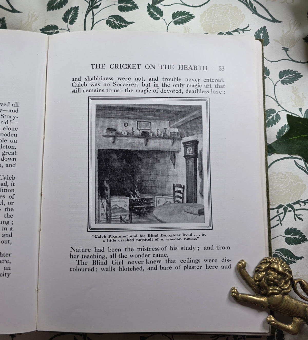 1912 The Cricket on the Hearth by Charles Dickens - Illustrated Antique Book