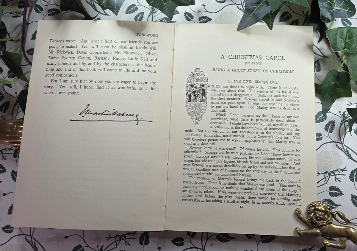 1930s Dickens' A Christmas Carol - Illustrated Antique Edition