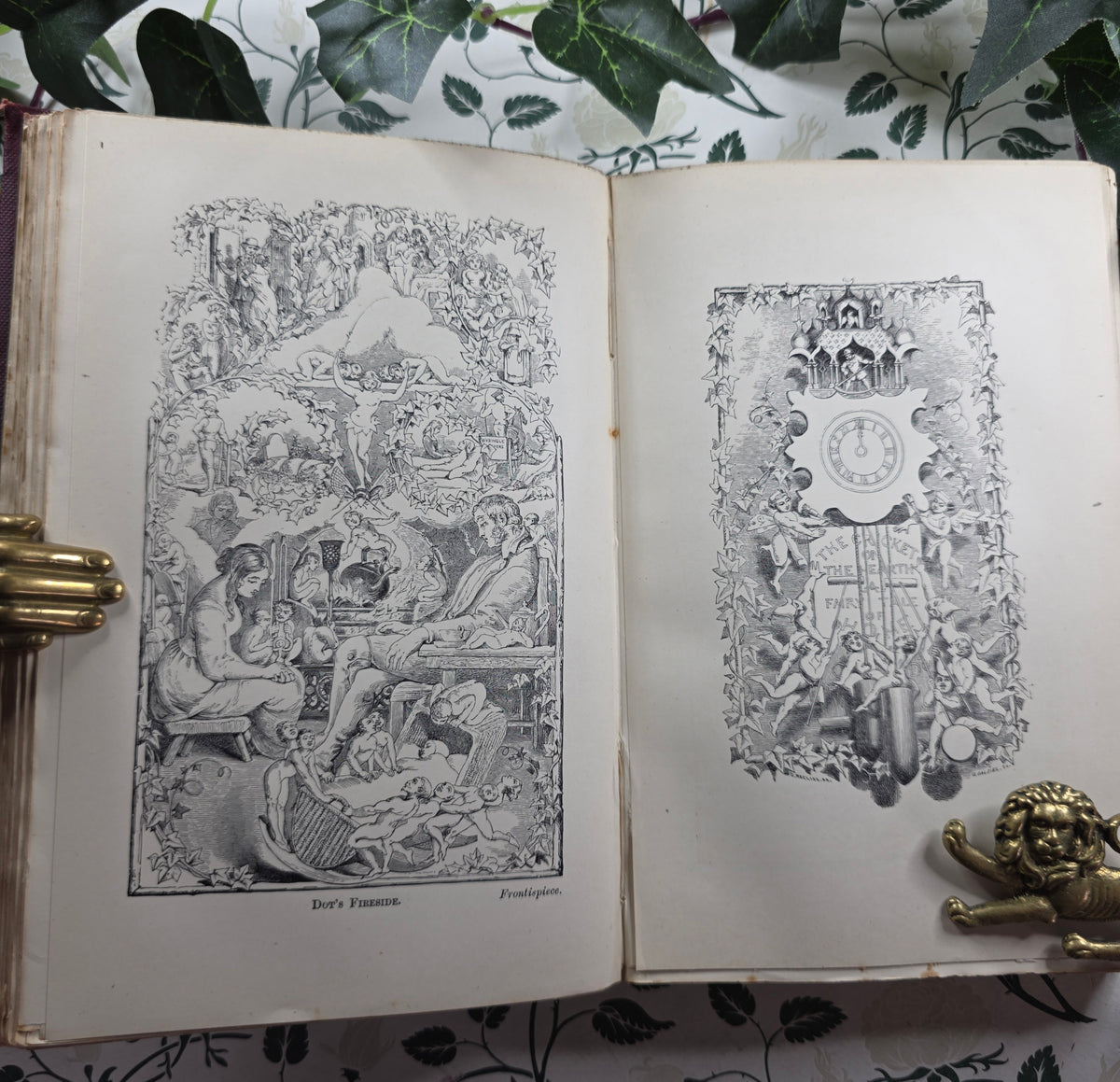 1891 Christmas Books Including A Christmas Carol by Charles Dickens - Illustrated Antique Book