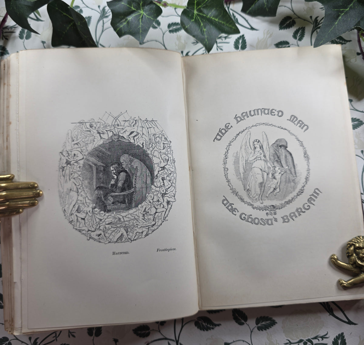 1891 Christmas Books Including A Christmas Carol by Charles Dickens - Illustrated Antique Book