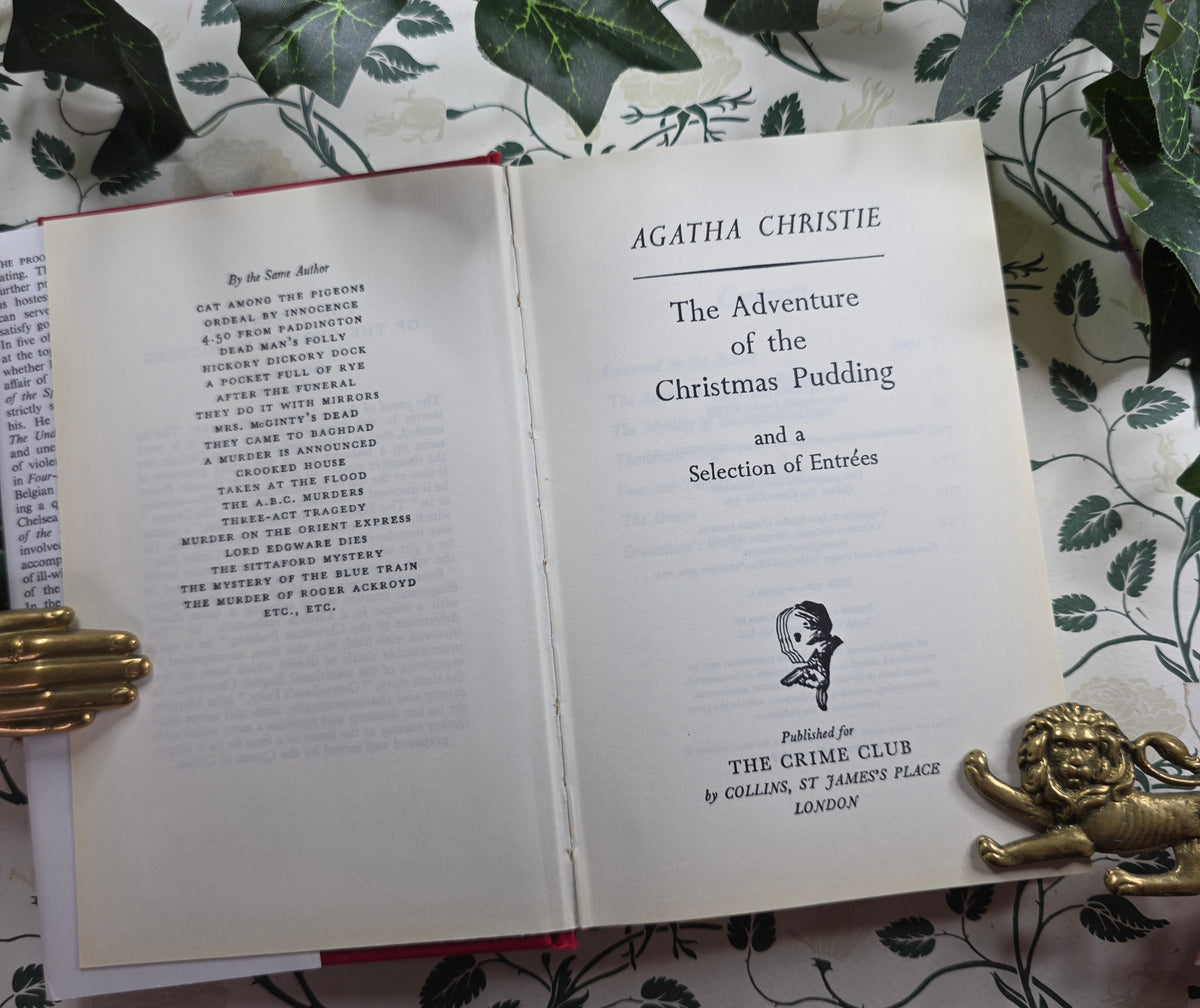 2009 The Adventure of the Christmas Pudding and a Selection of Entrees by Agatha Christie - Facsimile of Original 1960 Edition