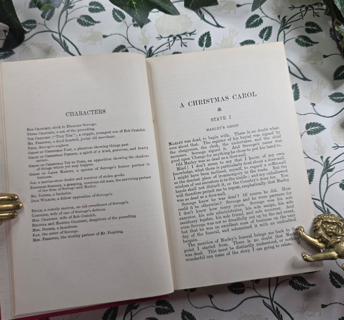 c1930 Christmas Books by Charles Dickens - Illustrated Antique Book