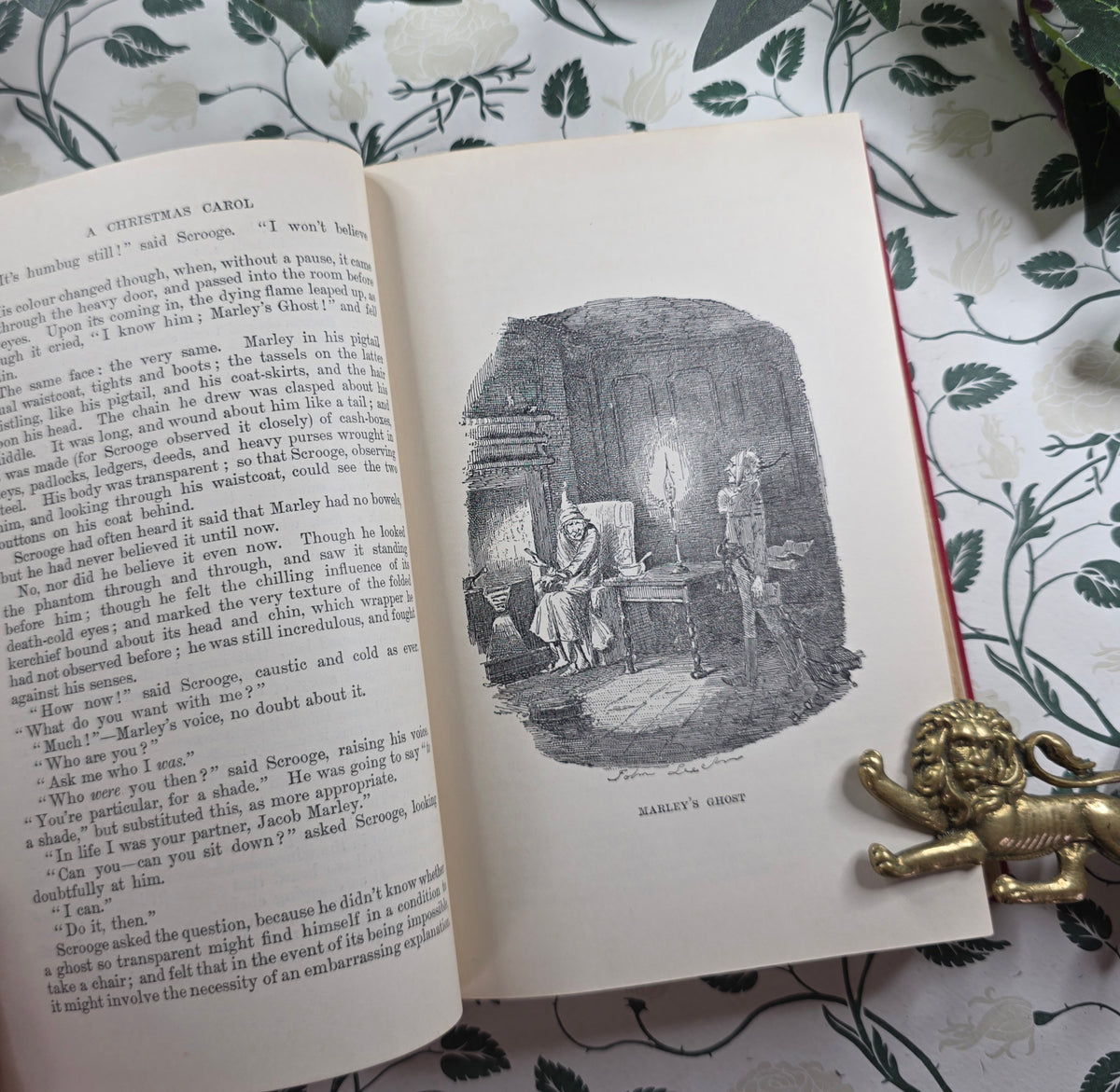 c1930 Christmas Books by Charles Dickens - Illustrated Antique Book