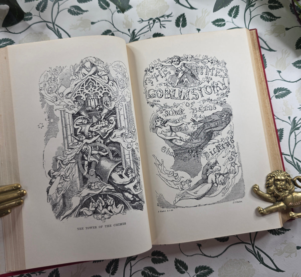 c1930 Christmas Books by Charles Dickens - Illustrated Antique Book
