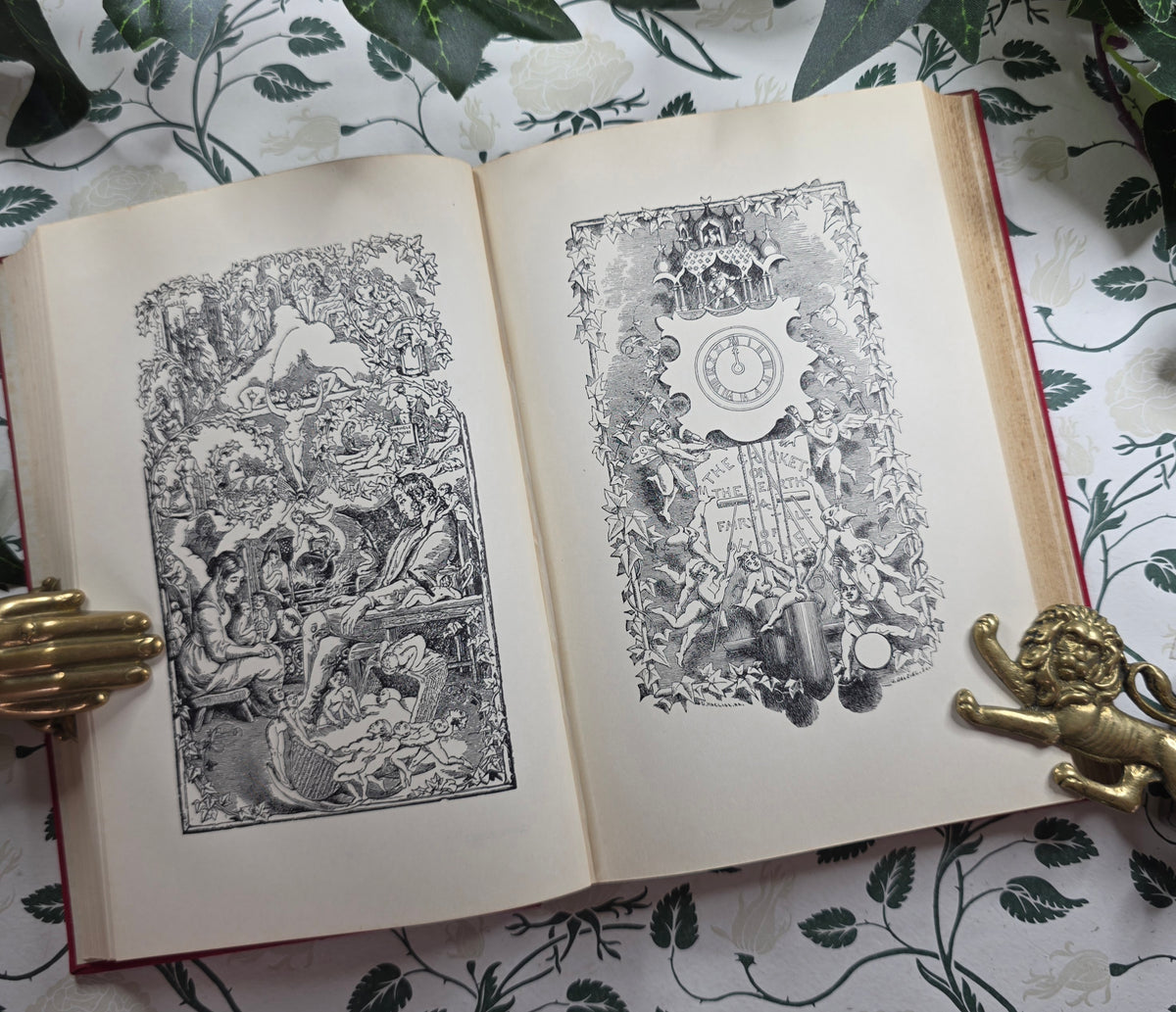 c1930 Christmas Books by Charles Dickens - Illustrated Antique Book