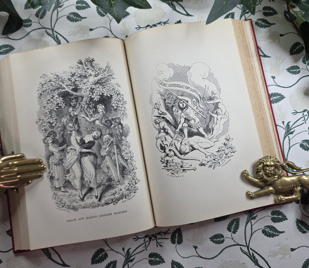 c1930 Christmas Books by Charles Dickens - Illustrated Antique Book