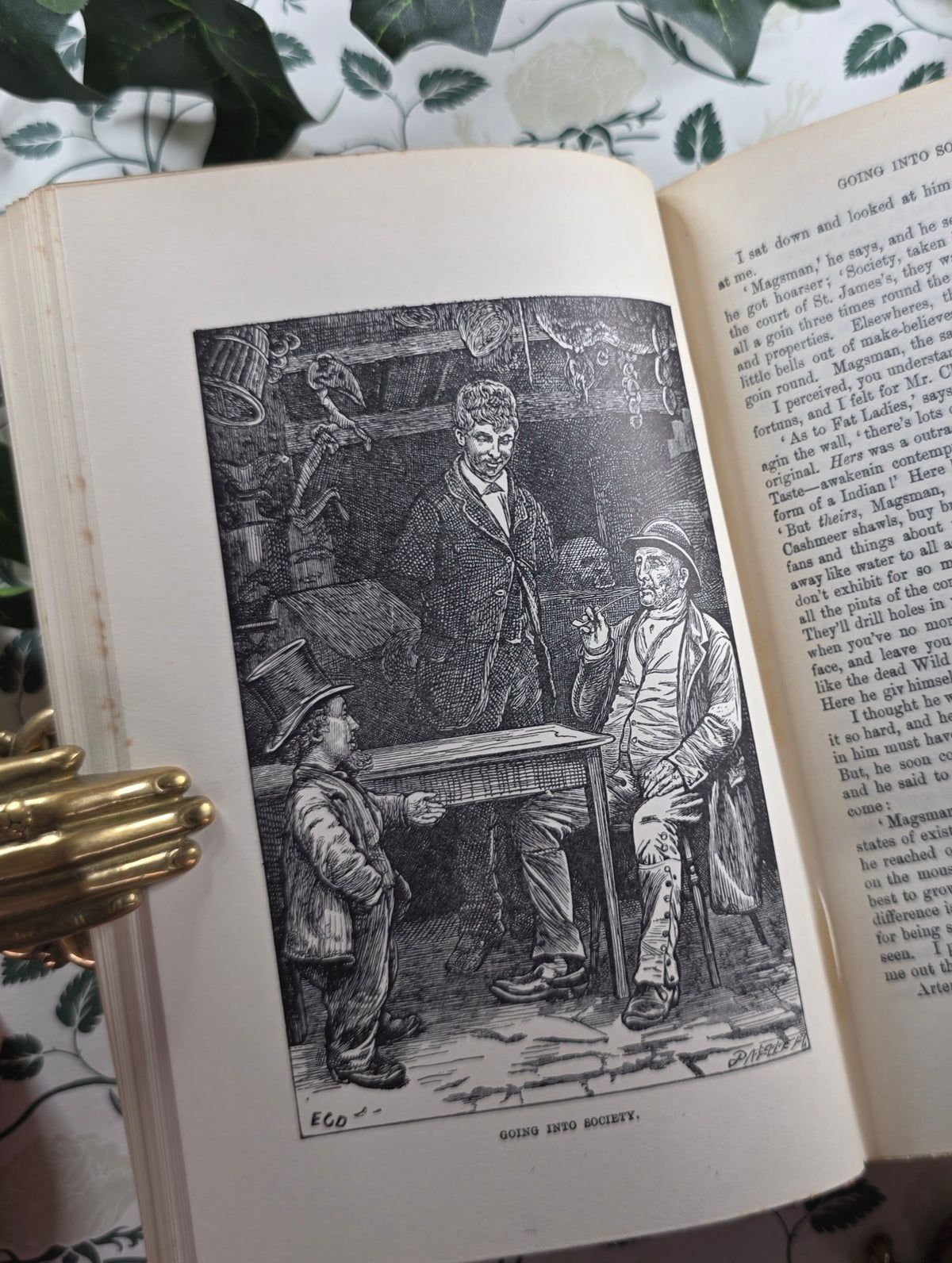 1930s Christmas Stories by Charles Dickens - Illustrated Antique Book - Short Stories So Does NOT Include the Longer Christmas Carol