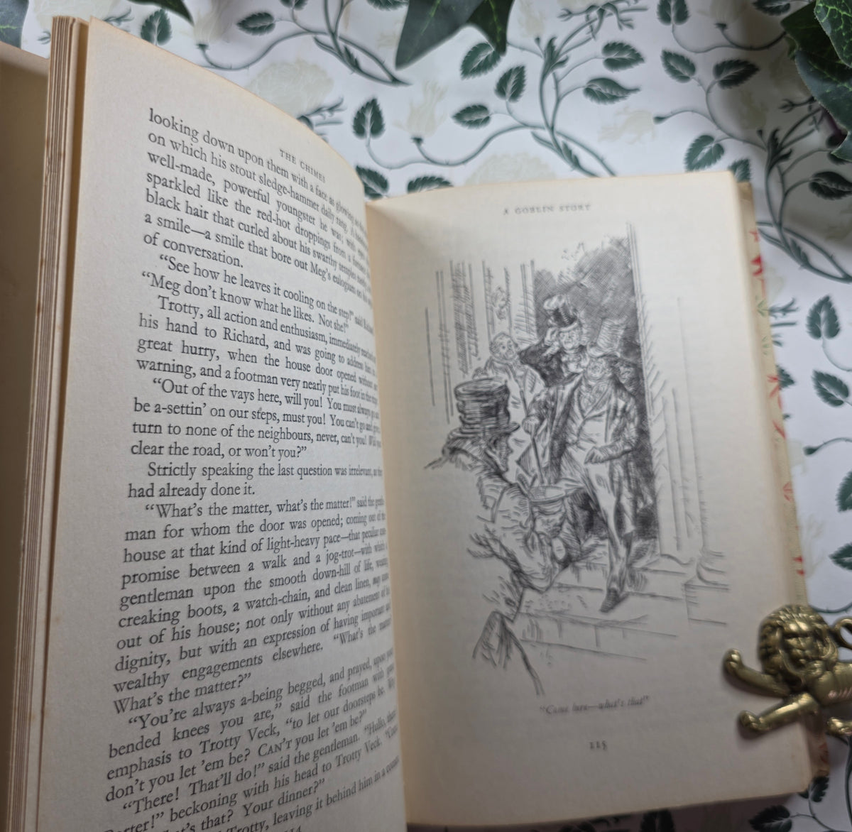 1956 A Christmas Carol, The Chimes and The Cricket on the Hearth by Charles Dickens - Illustrated Vintage Edition