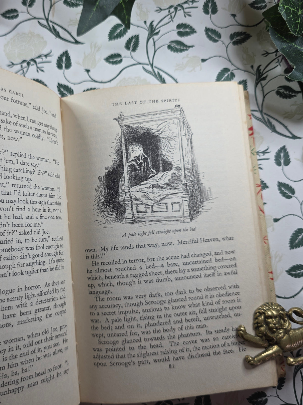 1956 A Christmas Carol, The Chimes and The Cricket on the Hearth by Charles Dickens - Illustrated Vintage Edition