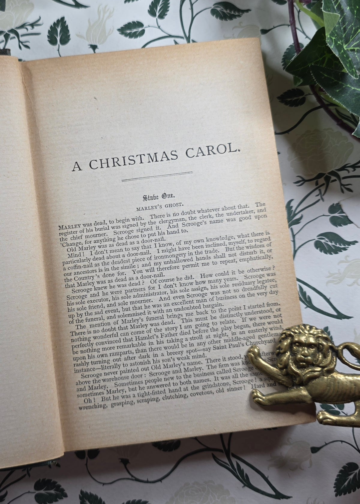 1900s Christmas Books Including A Christmas Carol by Charles Dickens - Antique Book
