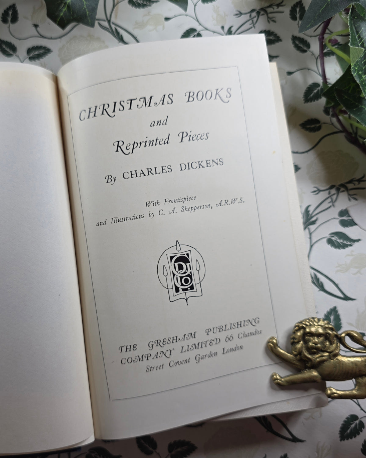 1902 Christmas Books Including A Christmas Carol by Charles Dickens - Illustrated Antique Book