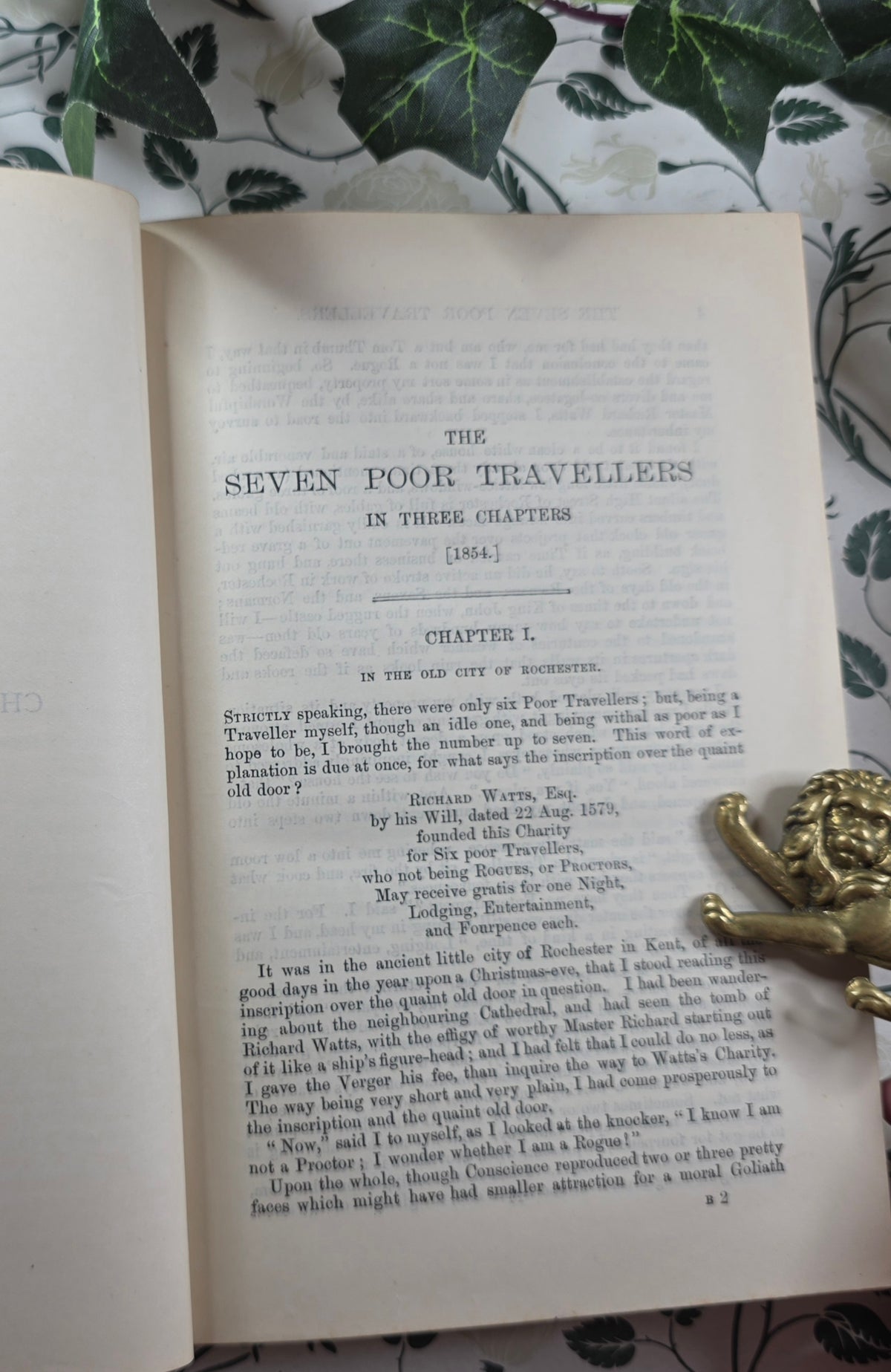 1906 Christmas Stories by Charles Dickens - Illustrated Antique Book - Short Stories Which Do NOT Include The Longer A Christmas Carol