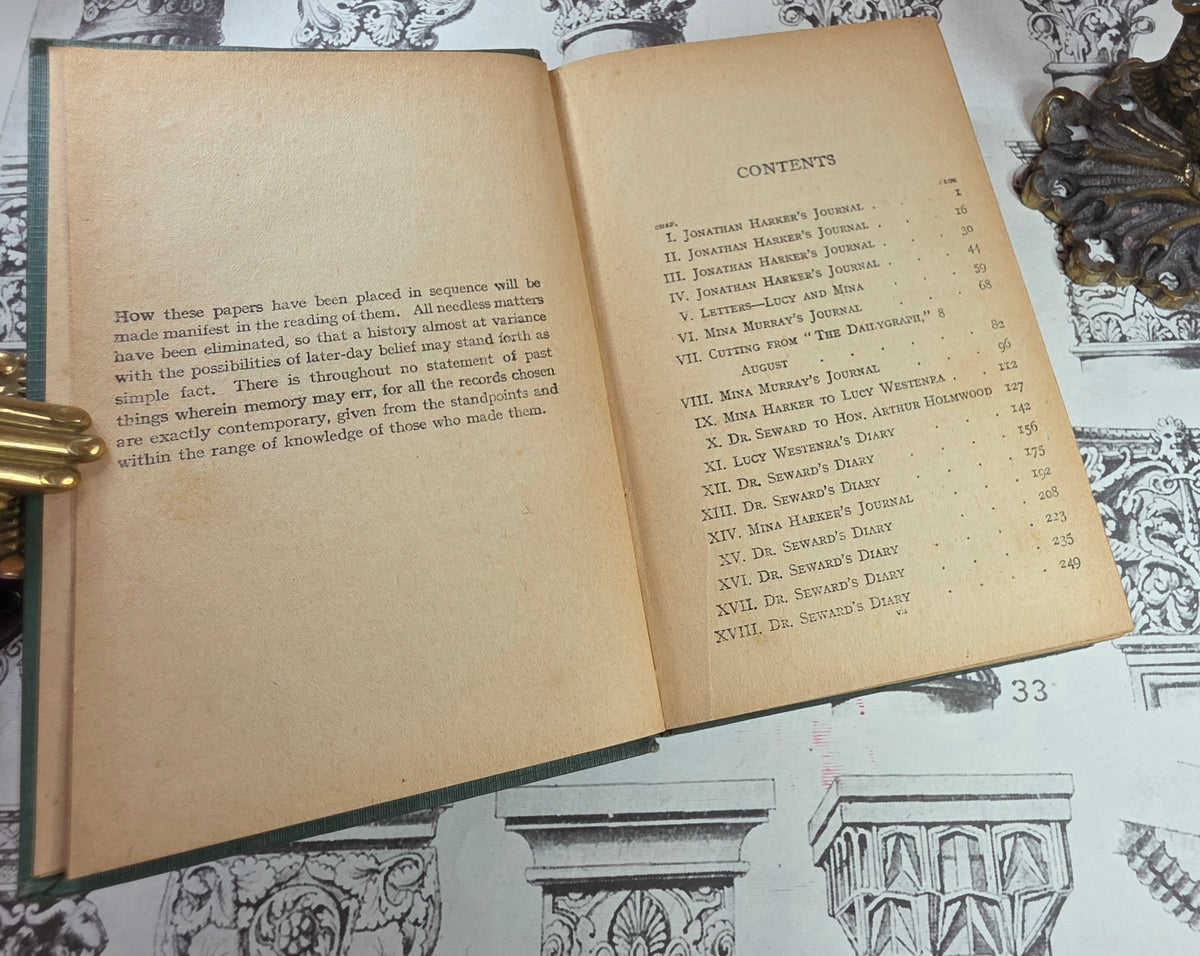 1927 Dracula by Bram Stoker - Antique Book