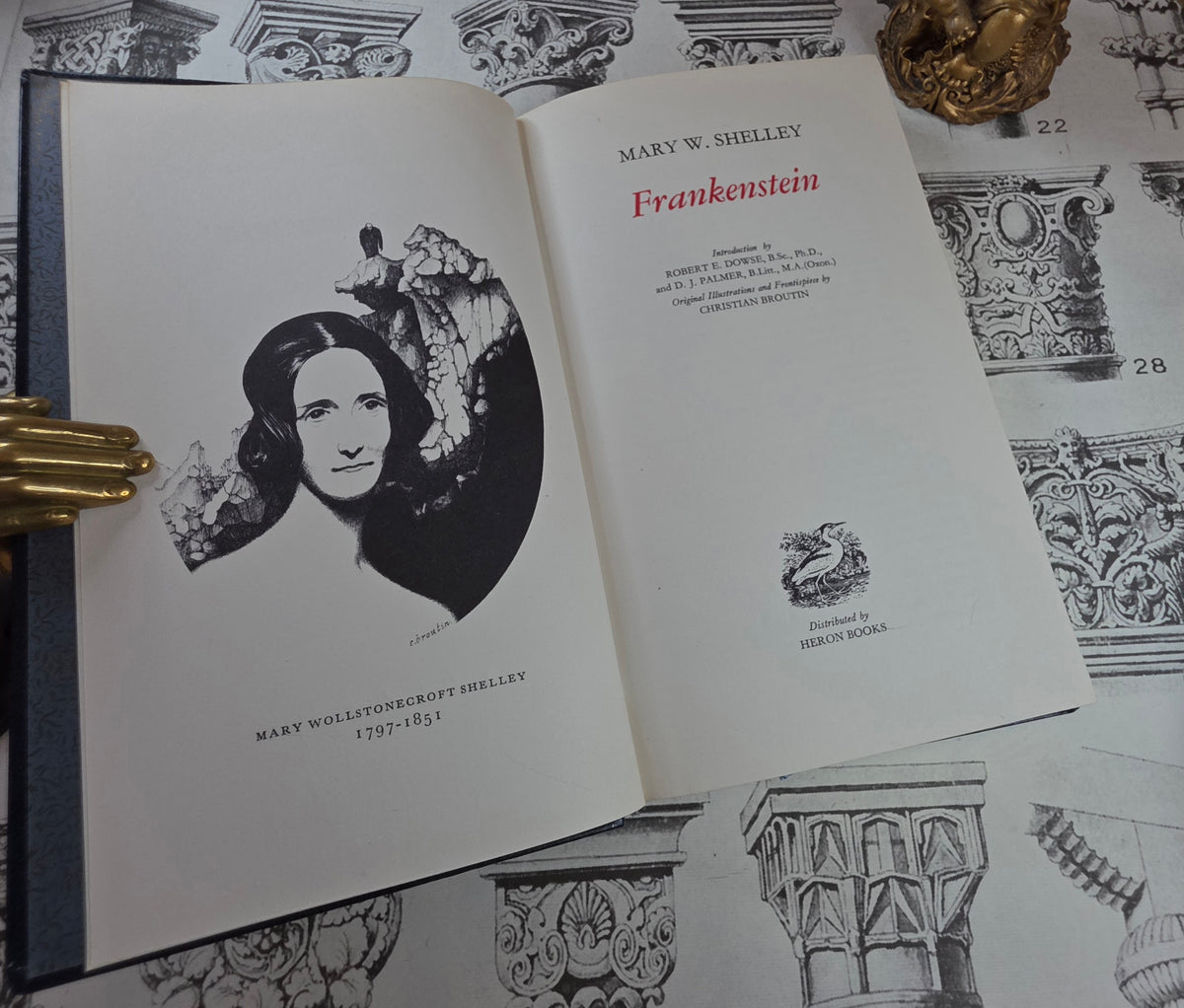1973 Frankenstein by Mary Shelley - Illustrated Vintage Book
