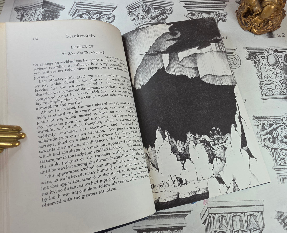 1973 Frankenstein by Mary Shelley - Illustrated Vintage Book