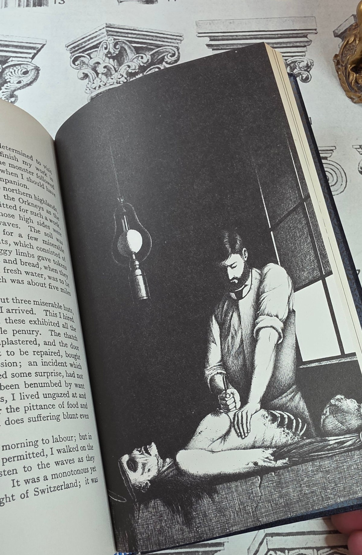 1973 Frankenstein by Mary Shelley - Illustrated Vintage Book