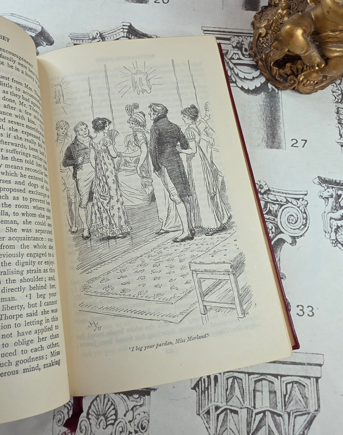 1909 Northanger Abbey and Persuasion by Jane Austen - Illustrated Antique Book