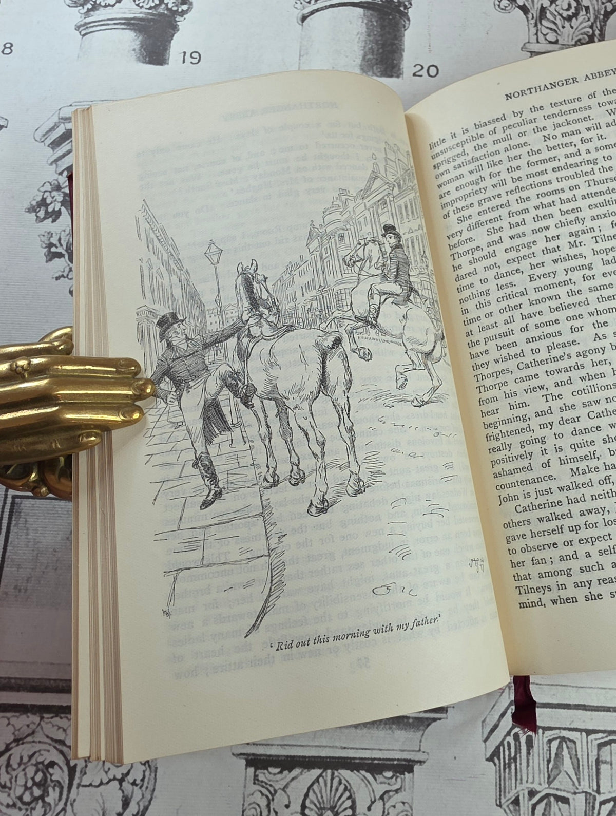 1909 Northanger Abbey and Persuasion by Jane Austen - Illustrated Antique Book