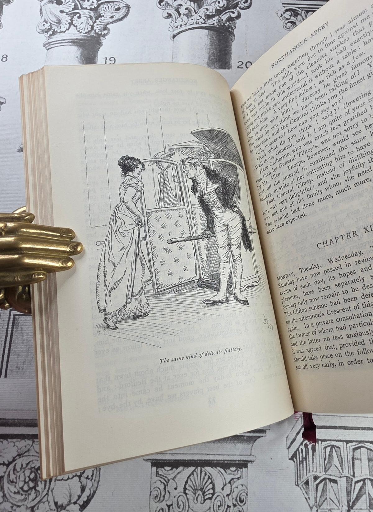 1909 Northanger Abbey and Persuasion by Jane Austen - Illustrated Antique Book