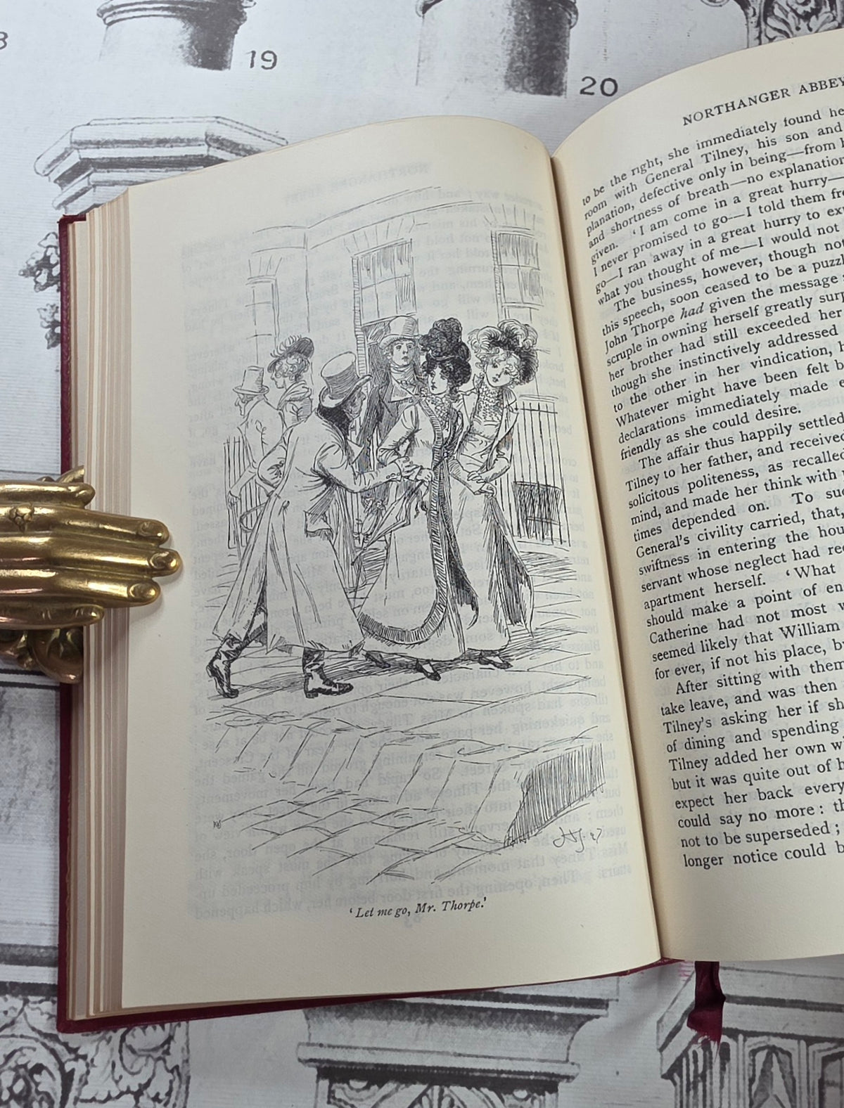 1909 Northanger Abbey and Persuasion by Jane Austen - Illustrated Antique Book