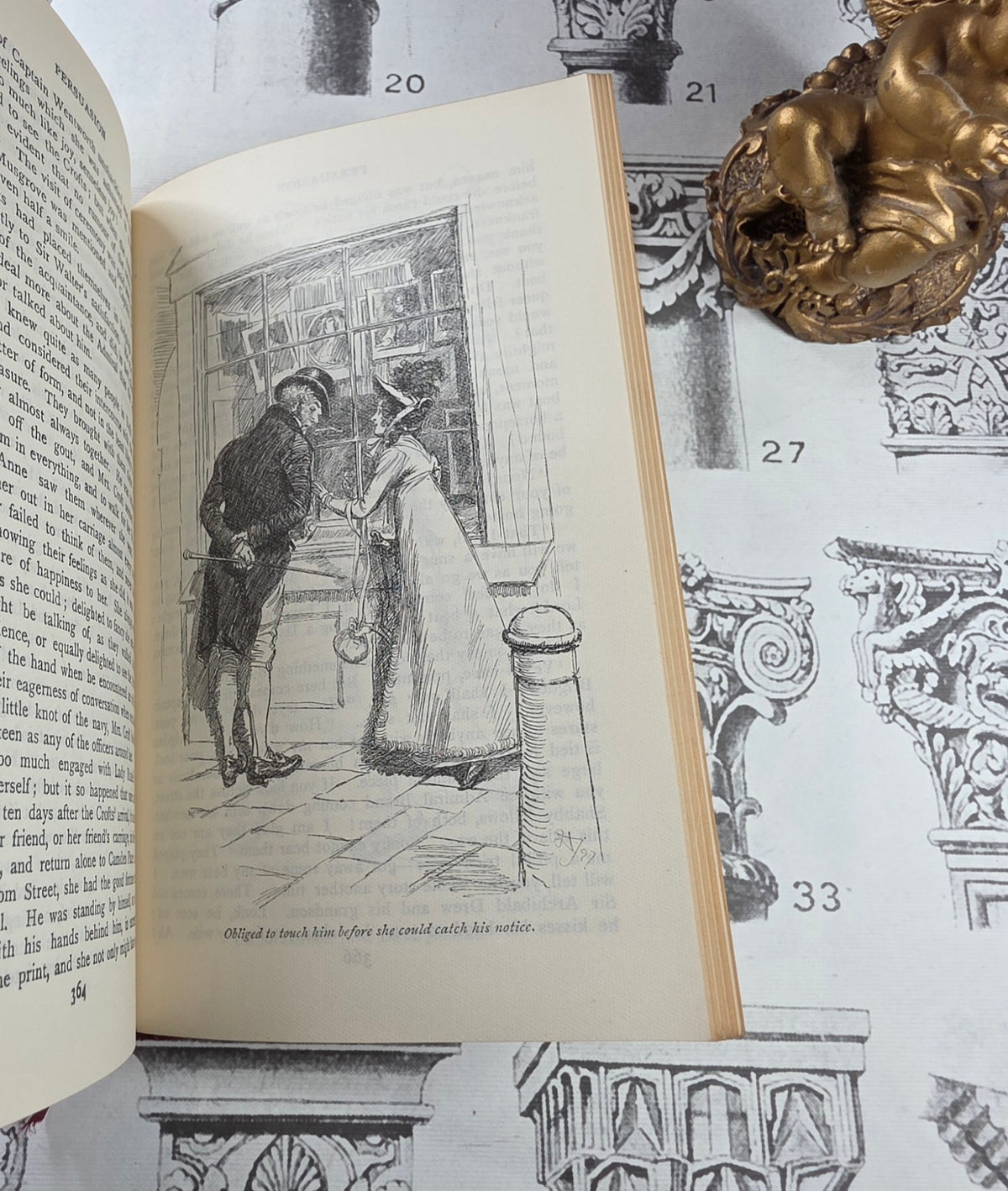 1909 Northanger Abbey and Persuasion by Jane Austen - Illustrated Antique Book