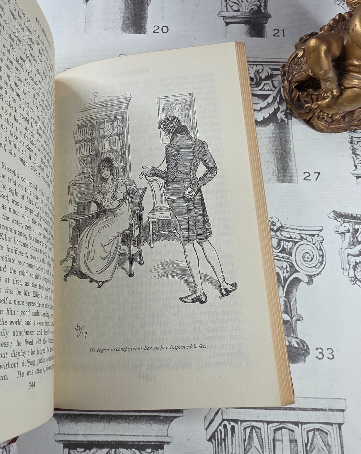 1909 Northanger Abbey and Persuasion by Jane Austen - Illustrated Antique Book