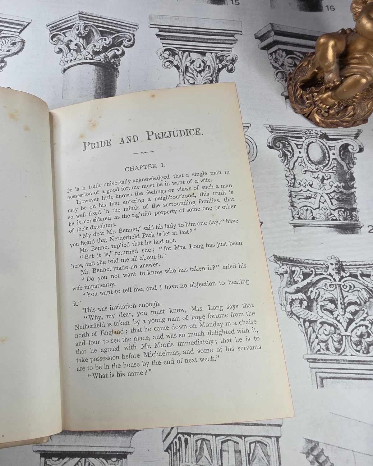 Scarce 1885 Pride and Prejudice by Jane Austen - Antique Book