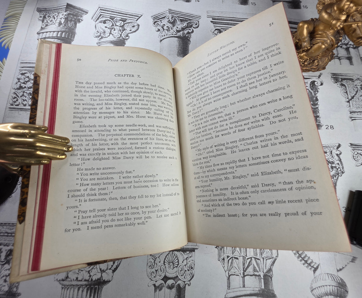 Scarce 1885 Pride and Prejudice by Jane Austen - Antique Book