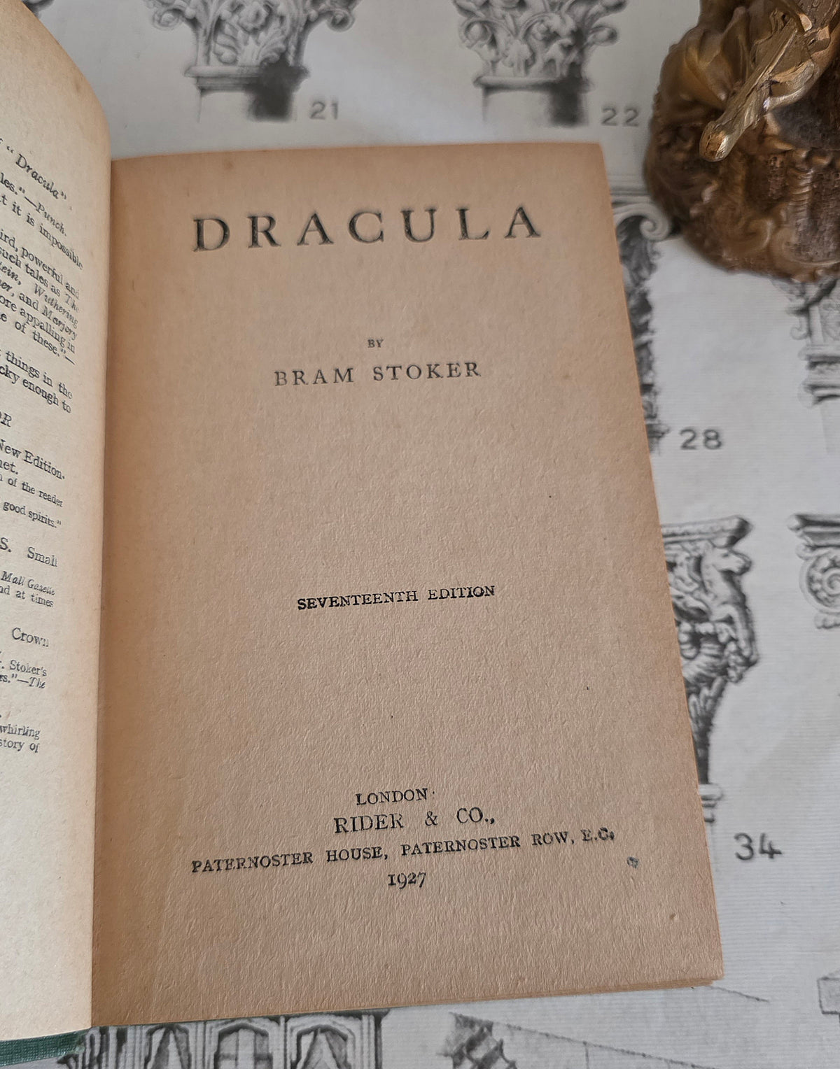 1927 Dracula by Bram Stoker - Antique Book