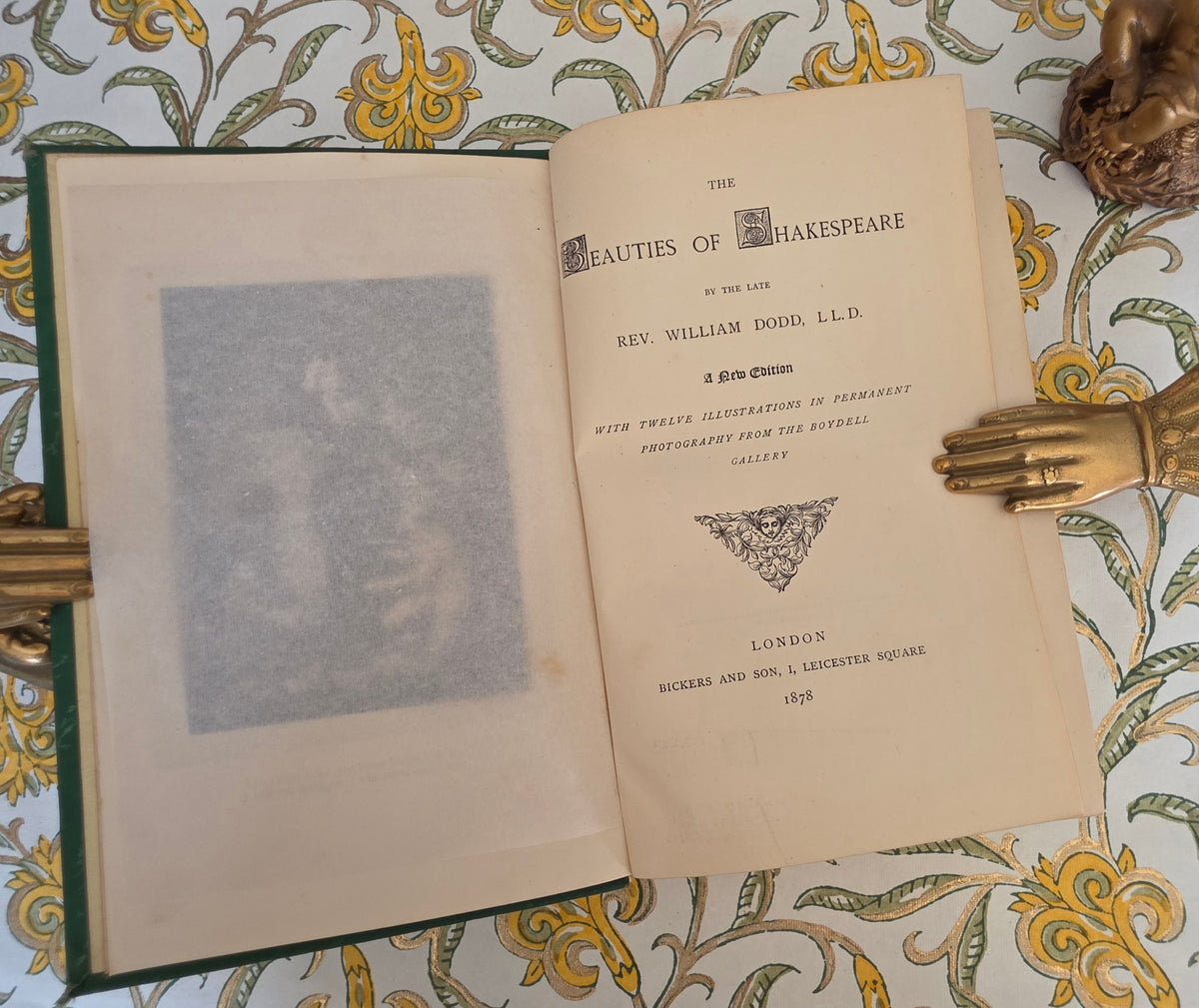 1878 The Beauties of Shakespeare - Illustrated Antique Book