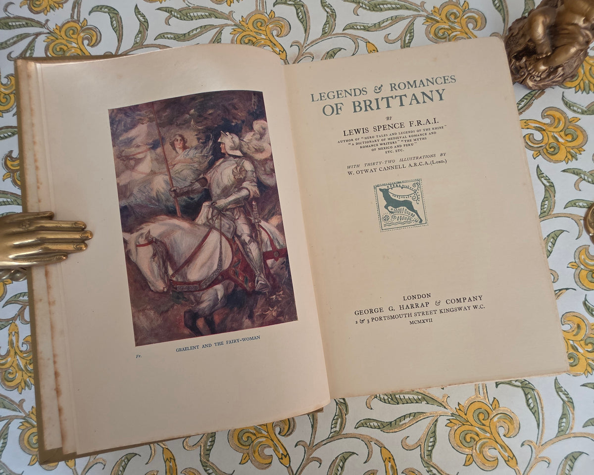 1917 Scarce Legends and Romances of Brittany - Illustrated Antique Book