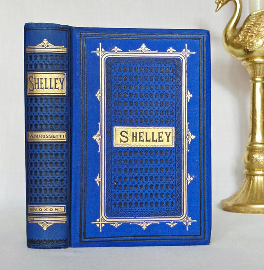 1870s The Poetical Works of Percy Bysshe Shelley - Illustrated Antique Book