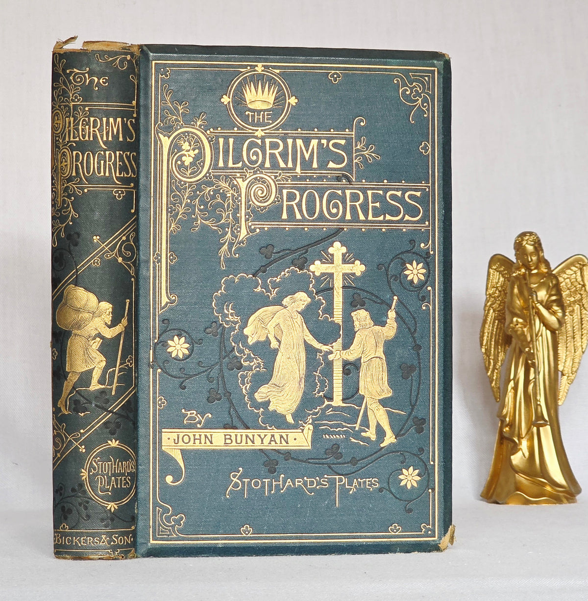 1881 The Pilgrim's Progress by John Bunyan - Illustrated Antique Book