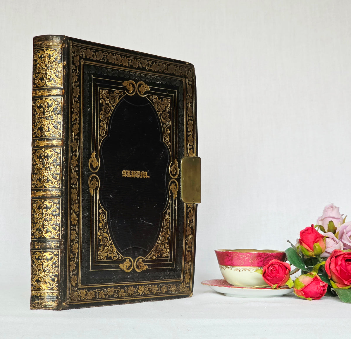 1828 Late Georgian Locked Book - Working Lock and Key