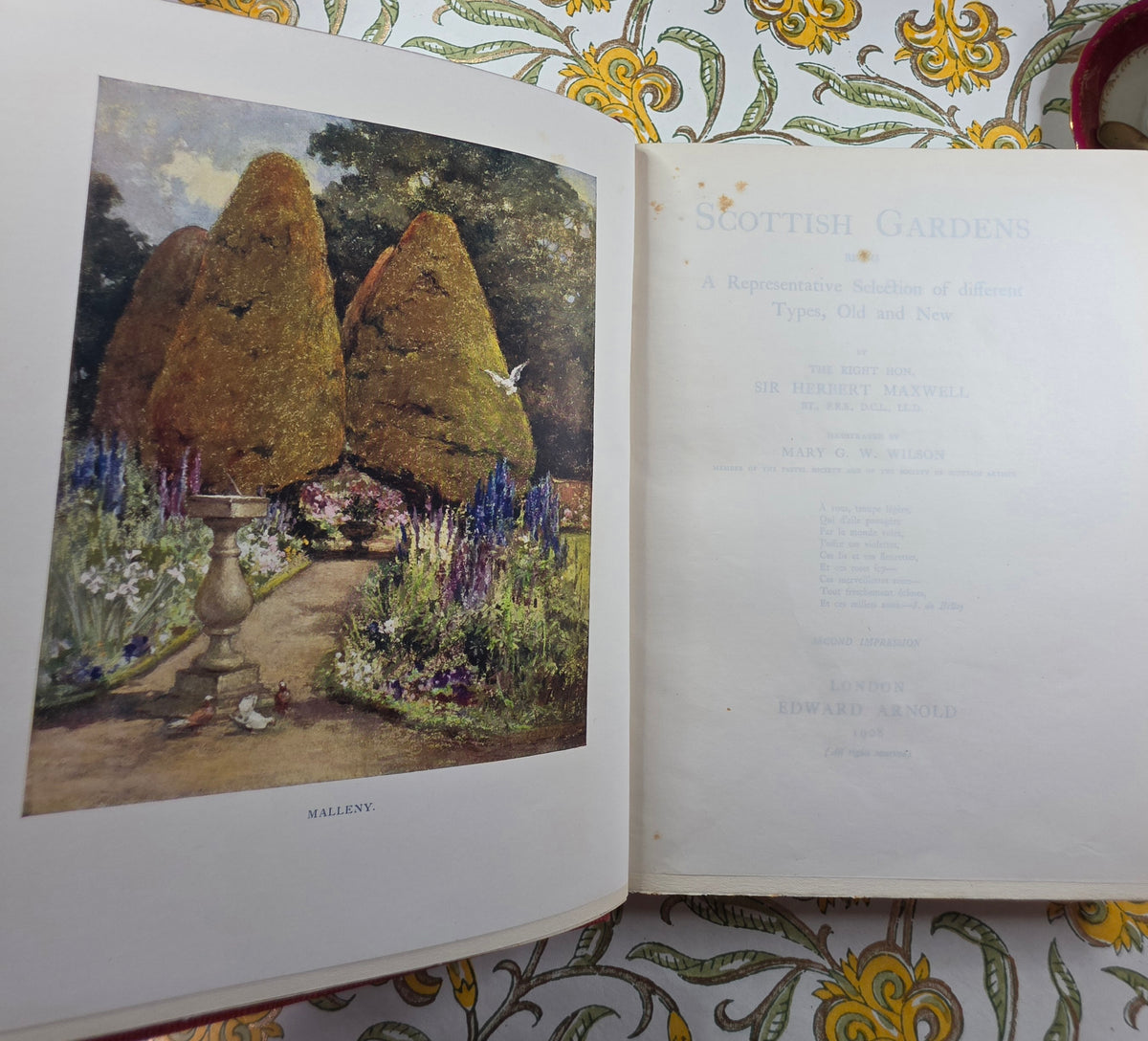 1908 Scottish Gardens by Sir Herbert Maxwell - Illustrated Antique Book