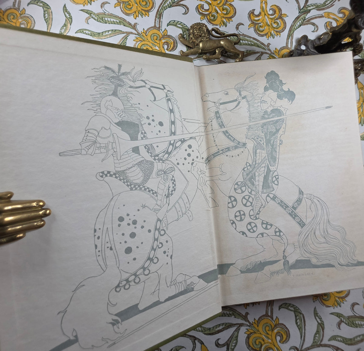 1920 Arthur and His Knights 1st Edition - Illustrated Vintage Book