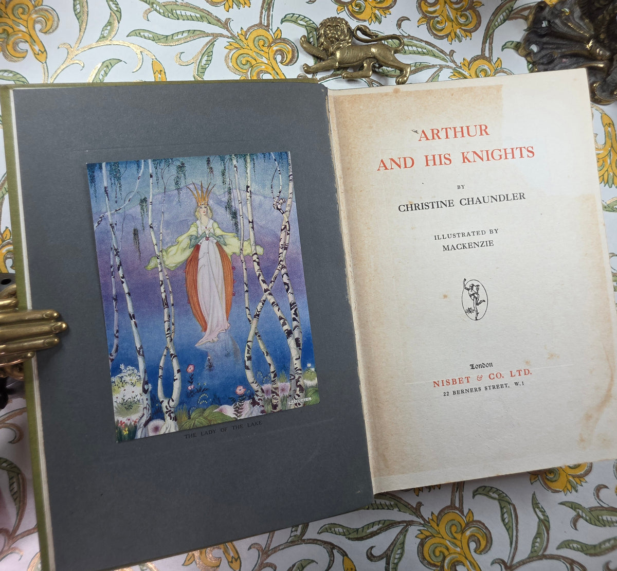 1920 Arthur and His Knights 1st Edition - Illustrated Vintage Book