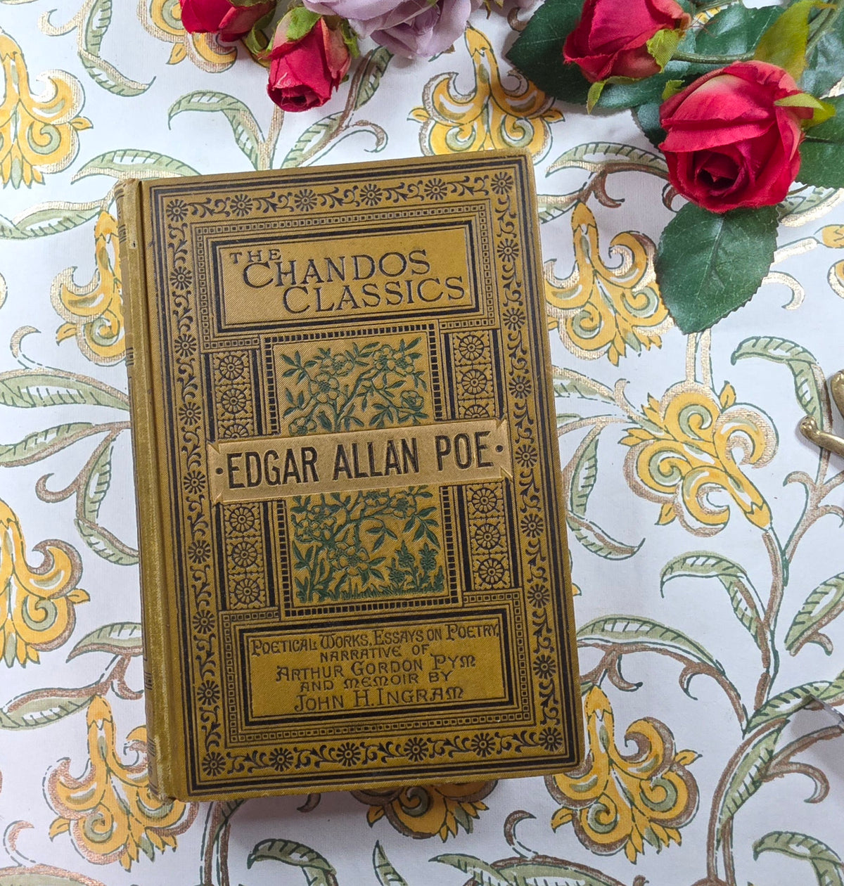 1888 Complete Poetical Works and Essays on Poetry of Edgar Allan Poe - Antique Book