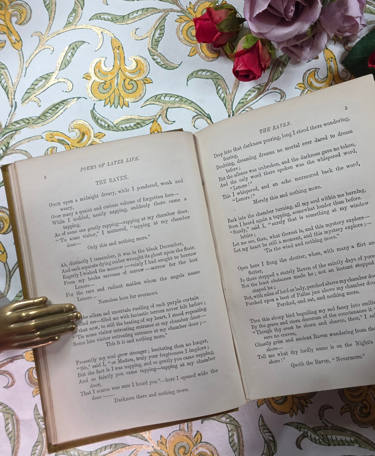 1888 Complete Poetical Works and Essays on Poetry of Edgar Allan Poe - Antique Book