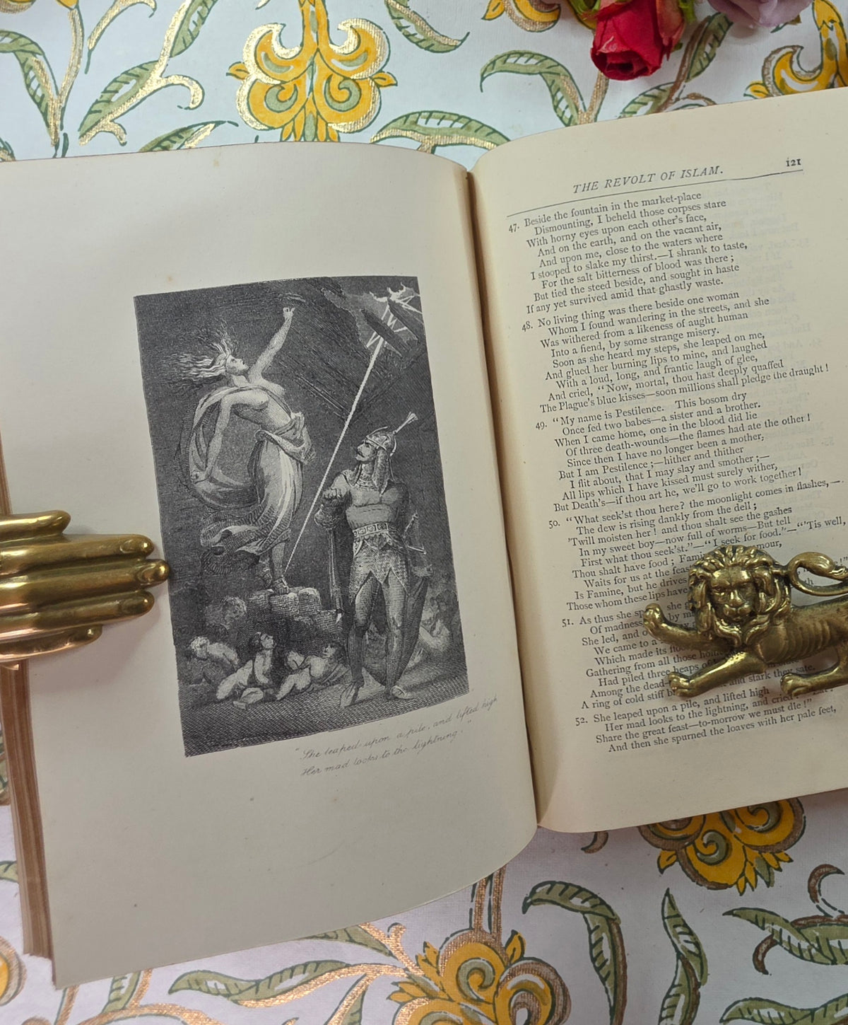 1870s The Poetical Works of Percy Bysshe Shelley - Illustrated Antique Book