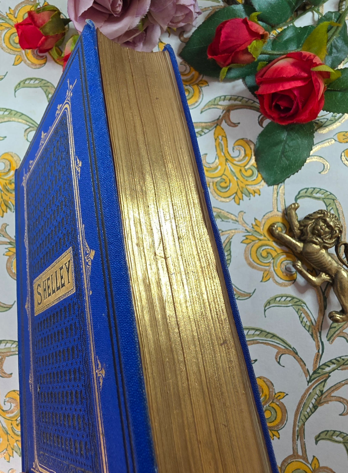1870s The Poetical Works of Percy Bysshe Shelley - Illustrated Antique Book